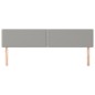 Testiere 2 pz Grigio Chiaro 100x5x78/88 cm in Tessuto Testiere 2 pz Grigio Chiaro 100x5x78/88 cm in Tessuto
