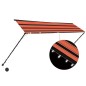 Tenda da Sole Retrattile con LED 300x150 cm Arancione e Marrone Tenda da Sole Retrattile con LED 300x150 cm Arancione e Marrone