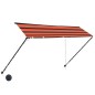 Tenda da Sole Retrattile con LED 300x150 cm Arancione e Marrone Tenda da Sole Retrattile con LED 300x150 cm Arancione e Marrone