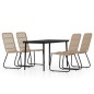 Set Mobili da Pranzo per Giardino 5 pz Rovere Set Mobili da Pranzo per Giardino 5 pz Rovere