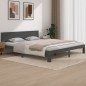 Giroletto Grigio in Legno Massello 180x200 cm 6FT Super King