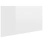 Testiera per Letto Bianco Lucido 160x1,5x80cm Legno Multistrato Testiera per Letto Bianco Lucido 160x1,5x80cm Legno Multistrato