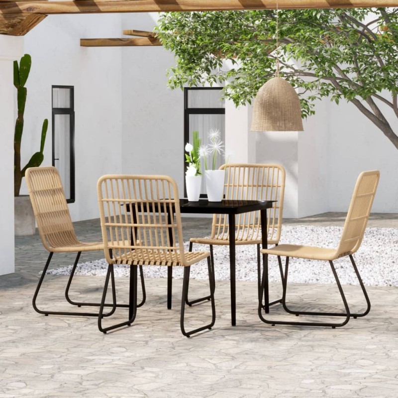 Set Mobili da Pranzo per Giardino 5 pz Rovere Set Mobili da Pranzo per Giardino 5 pz Rovere