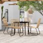 Set Mobili da Pranzo per Giardino 5 pz Rovere Set Mobili da Pranzo per Giardino 5 pz Rovere