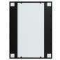 Specchio da Parete Nero 80x60 cm Metallo Specchio da Parete Nero 80x60 cm Metallo
