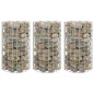 Fioriere Gabbione Circolare 3 pz in Acciaio Zincato Ø30x50 cm Fioriere Gabbione Circolare 3 pz in Acciaio Zincato Ø30x50 cm