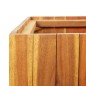 Letto Rialzato da Giardino con 3 Vasi in Legno Massello d'Acacia Letto Rialzato da Giardino con 3 Vasi in Legno Massello d'Acacia