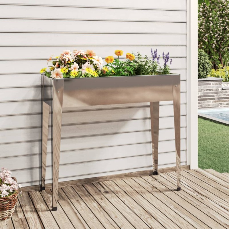 Fioriera da Giardino 100,5x40,5x90 cm Acciaio Zincato Fioriera da Giardino 100,5x40,5x90 cm Acciaio Zincato