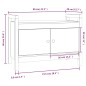 Panca da Ingresso Miele 80x40x60 cm in Legno Massello di Pino Panca da Ingresso Miele 80x40x60 cm in Legno Massello di Pino