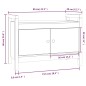 Panca da Ingresso 80x40x60 cm in Legno Massello di Pino Panca da Ingresso 80x40x60 cm in Legno Massello di Pino