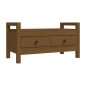 Panca da Ingresso Miele 80x40x43 cm in Legno Massello di Pino Panca da Ingresso Miele 80x40x43 cm in Legno Massello di Pino