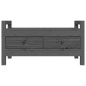 Panca da Ingresso Grigio 80x40x43 cm in Legno Massello di Pino Panca da Ingresso Grigio 80x40x43 cm in Legno Massello di Pino