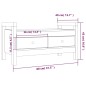 Panca da Ingresso Grigio 80x40x43 cm in Legno Massello di Pino Panca da Ingresso Grigio 80x40x43 cm in Legno Massello di Pino