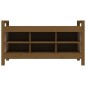 Panca da Ingresso Miele 110x40x60 cm in Legno Massello di Pino Panca da Ingresso Miele 110x40x60 cm in Legno Massello di Pino