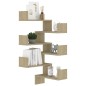 Mensole a Muro Angolari 2 pz Rovere Sonoma 40x40x50cmTruciolato Mensole a Muro Angolari 2 pz Rovere Sonoma 40x40x50cmTruciolato