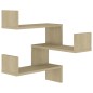Mensole a Muro Angolari 2 pz Rovere Sonoma 40x40x50cmTruciolato Mensole a Muro Angolari 2 pz Rovere Sonoma 40x40x50cmTruciolato