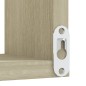 Mensole a Muro Angolari 2 pz Rovere Sonoma 40x40x50cmTruciolato Mensole a Muro Angolari 2 pz Rovere Sonoma 40x40x50cmTruciolato