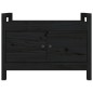 Panca da Ingresso Nero 80x40x60 cm in Legno Massello di Pino Panca da Ingresso Nero 80x40x60 cm in Legno Massello di Pino