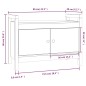 Panca da Ingresso Nero 80x40x60 cm in Legno Massello di Pino Panca da Ingresso Nero 80x40x60 cm in Legno Massello di Pino