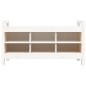 Panca da Ingresso Bianca 110x40x60 cm in Legno Massello di Pino Panca da Ingresso Bianca 110x40x60 cm in Legno Massello di Pino