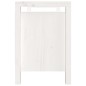 Panca da Ingresso Bianca 110x40x60 cm in Legno Massello di Pino Panca da Ingresso Bianca 110x40x60 cm in Legno Massello di Pino
