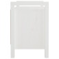 Panca da Ingresso Bianca 80x40x60 cm in Legno Massello di Pino Panca da Ingresso Bianca 80x40x60 cm in Legno Massello di Pino