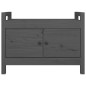 Panca da Ingresso Grigio 80x40x60 cm in Legno Massello di Pino Panca da Ingresso Grigio 80x40x60 cm in Legno Massello di Pino