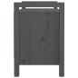 Panca da Ingresso Grigio 80x40x60 cm in Legno Massello di Pino Panca da Ingresso Grigio 80x40x60 cm in Legno Massello di Pino
