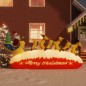 Decorazione Natalizia Babbo Natale e Renne Gonfiabili LED 145cm Decorazione Natalizia Babbo Natale e Renne Gonfiabili LED 145cm