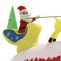 Decorazione Natalizia Babbo Natale e Renne Gonfiabili LED 145cm Decorazione Natalizia Babbo Natale e Renne Gonfiabili LED 145cm