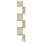 Mensola a Muro Rovere Sonoma 20x20x127,5 cm Truciolato Mensola a Muro Rovere Sonoma 20x20x127,5 cm Truciolato