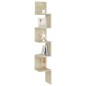 Mensola a Muro Rovere Sonoma 20x20x127,5 cm Truciolato Mensola a Muro Rovere Sonoma 20x20x127,5 cm Truciolato