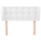 Testiera ad Orecchio Bianca 93x23x78/88 cm in Similpelle Testiera ad Orecchio Bianca 93x23x78/88 cm in Similpelle