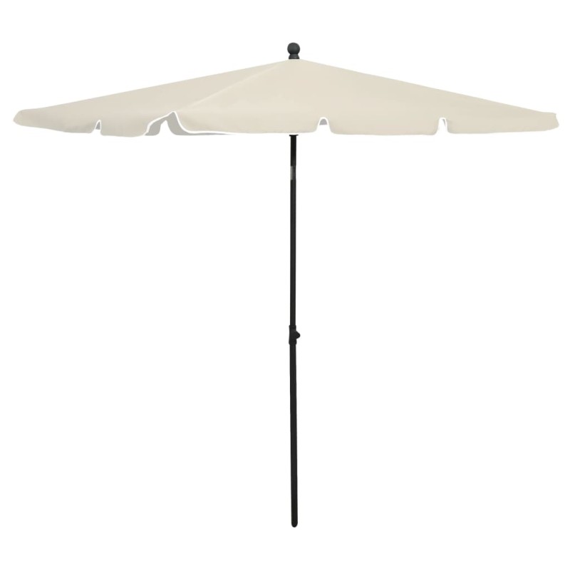 Ombrellone da Giardino con Palo 210x140 cm Sabbia Ombrellone da Giardino con Palo 210x140 cm Sabbia