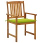 Sedie da Giardino con Cuscini 6 pz in Legno Massello di Acacia Sedie da Giardino con Cuscini 6 pz in Legno Massello di Acacia