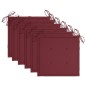 Sedie da Giardino con Cuscini 6 pz in Legno Massello di Acacia Sedie da Giardino con Cuscini 6 pz in Legno Massello di Acacia