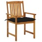vidaXL Sedie da Giardino con Cuscini 6 pz in Legno Massello di Acacia vidaXL Sedie da Giardino con Cuscini 6 pz in Legno Massello di Acacia