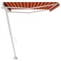 Tenda Retrattile Manuale Autoportante 500x300cm Arancio Marrone Tenda Retrattile Manuale Autoportante 500x300cm Arancio Marrone