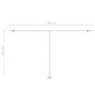 Tenda Retrattile Manuale Autoportante 500x300cm Arancio Marrone Tenda Retrattile Manuale Autoportante 500x300cm Arancio Marrone