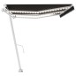 Tenda Automatica con Sensore Vento e LED 600x350 cm Antracite Tenda Automatica con Sensore Vento e LED 600x350 cm Antracite