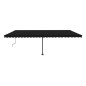 vidaXL Tenda da Sole Autoportante Automatica 600x350 cm Antracite