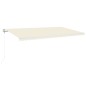 Tenda Automatica con Sensore Vento e LED 600x350 cm Crema