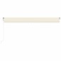 Tenda Automatica con Sensore Vento e LED 600x350 cm Crema