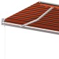 Tenda da Sole Retrattile Manuale 500x350 cm Arancione e Marrone Tenda da Sole Retrattile Manuale 500x350 cm Arancione e Marrone