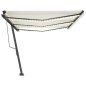 Tenda Automatica con Sensore Vento e LED 600x350 cm Crema