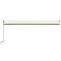vidaXL Tenda Automatica con Sensore Vento e LED 600x350 cm Crema vidaXL Tenda Automatica con Sensore Vento e LED 600x350 cm Crema