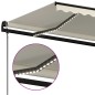 vidaXL Tenda Automatica con Sensore Vento e LED 600x350 cm Crema vidaXL Tenda Automatica con Sensore Vento e LED 600x350 cm Crema