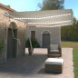 vidaXL Tenda Automatica con Sensore Vento e LED 600x350 cm Crema vidaXL Tenda Automatica con Sensore Vento e LED 600x350 cm Crema