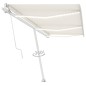 vidaXL Tenda Automatica con Sensore Vento e LED 600x350 cm Crema vidaXL Tenda Automatica con Sensore Vento e LED 600x350 cm Crema