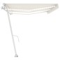 vidaXL Tenda Automatica con Sensore Vento e LED 600x350 cm Crema vidaXL Tenda Automatica con Sensore Vento e LED 600x350 cm Crema